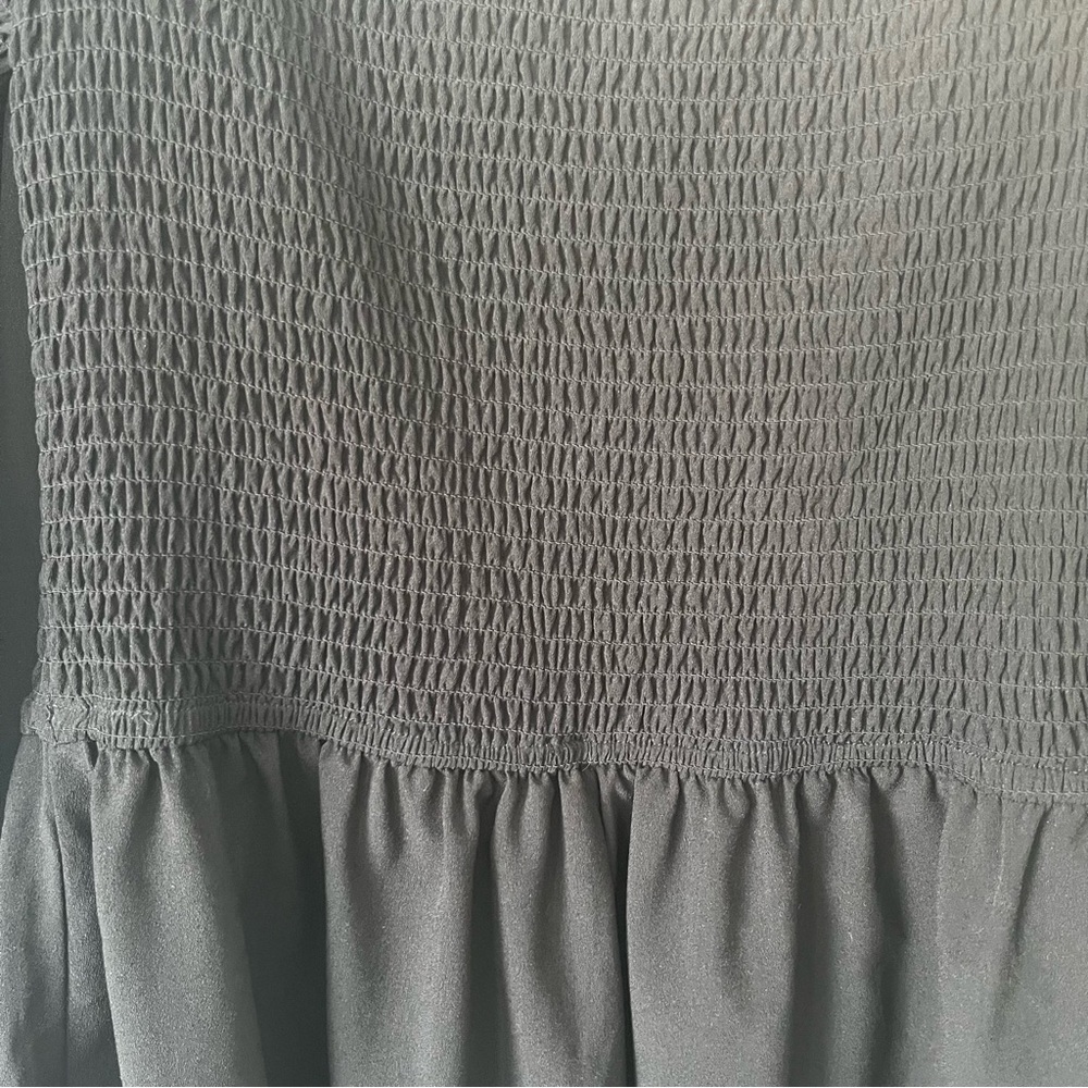 The Fifth Label black romper off-shoulder smocked bodice playsuit nightlife - Picture 3 of 10